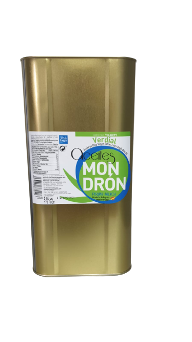 Aceite de Oliva Mondrón Virgen Extra VERDIAL - LATA 5 LT (Campaña 24-25)