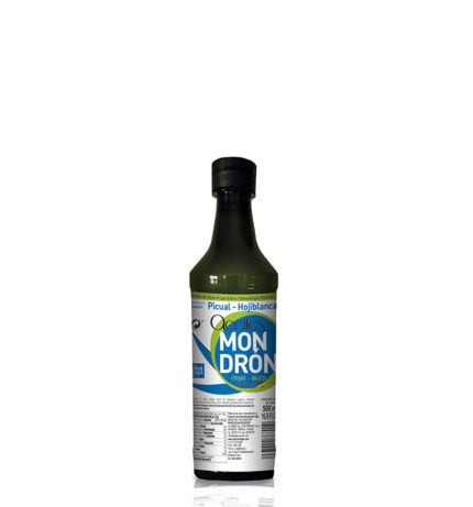 Aceite de Oliva Mondrón Virgen Extra PICUAL-HOJIBLANCO 500 ml. Pet (Campaña 24-25)